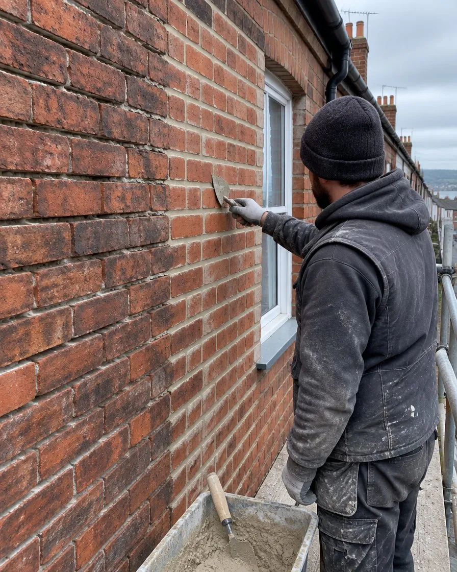 Brickwork and repointing in Perranporth