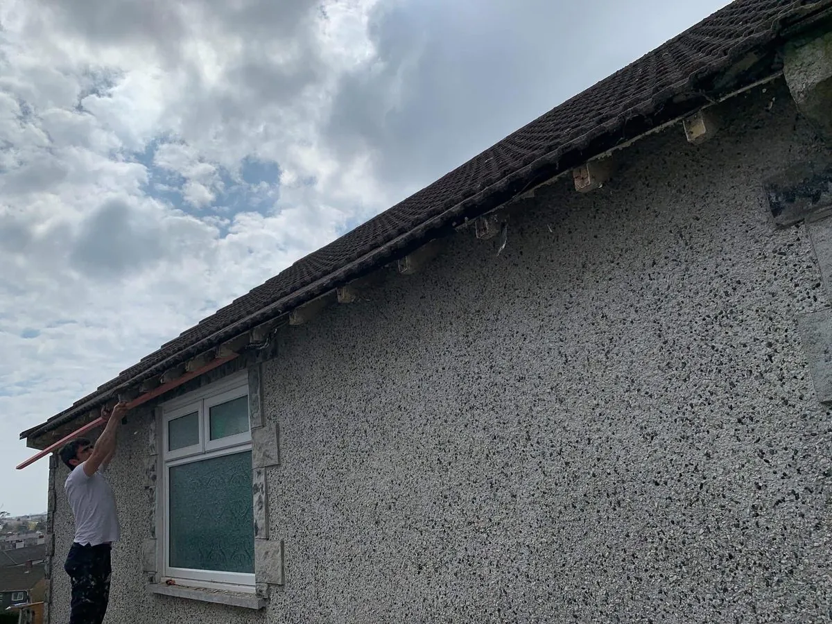 White uPVC fascias and soffits on a bungalow in Perranporth