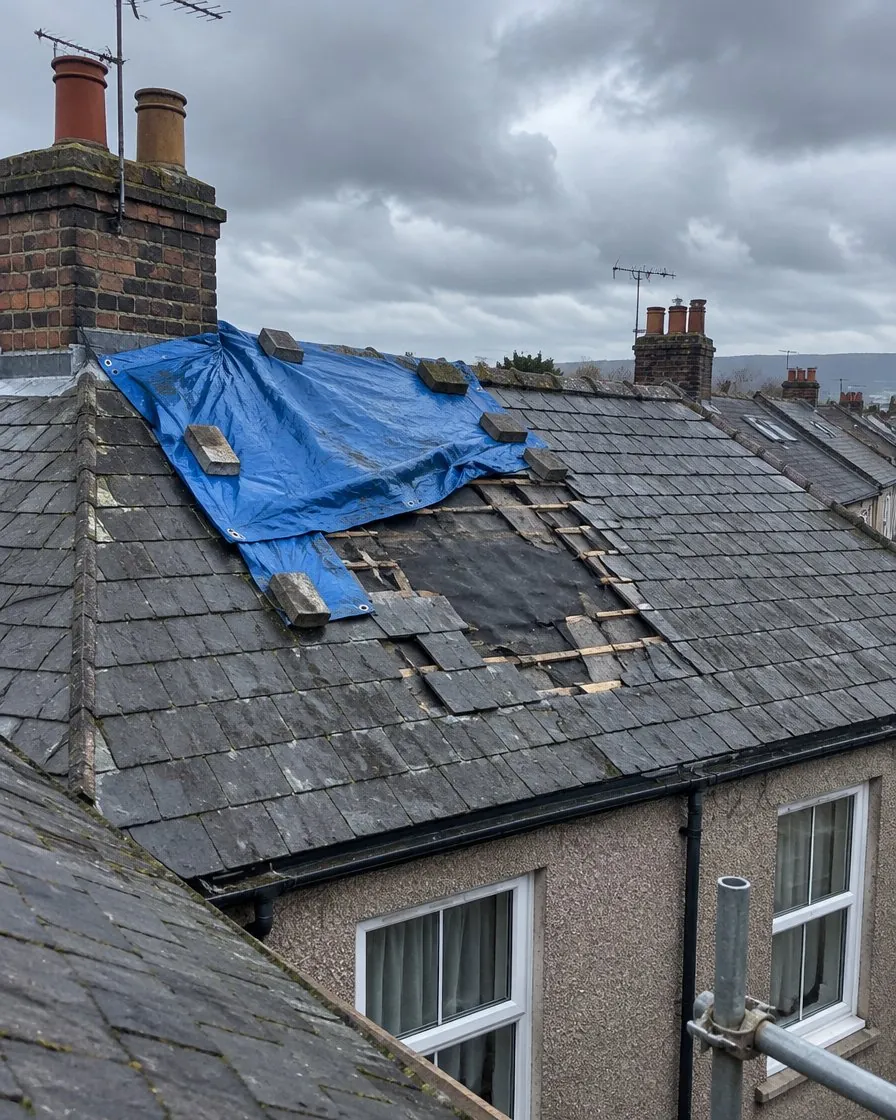 Storm damage and insurance work in Perranporth